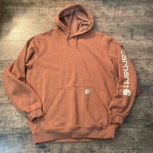Carhartt Loose Fit Midweight Logo Sleeve Graphic Hoodie